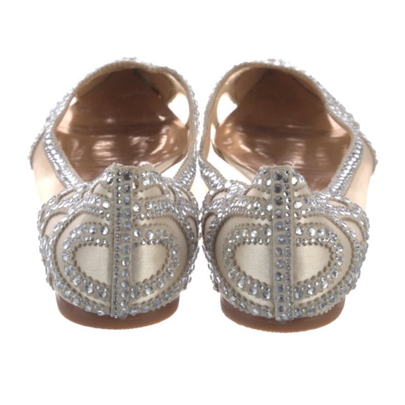 Badgley Mischka Crystal Embellished Flats - Picture 4 of 5